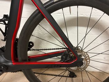 Used Look 795 BLADE R38D Black Metallic Red Mat Glossy 2022 2022 Road & Gravel, Black — image 3 of 5