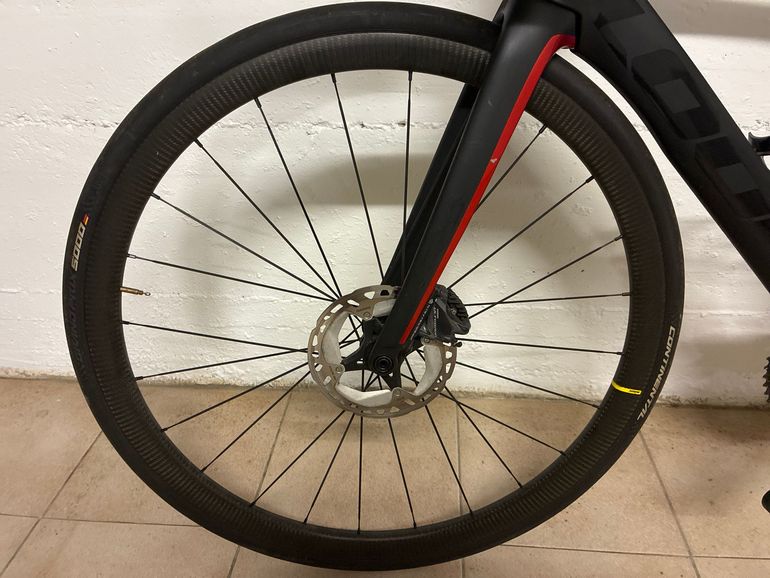 Used Look 795 BLADE R38D Black Metallic Red Mat Glossy 2022 2022 Road & Gravel, Black — image 2 of 5
