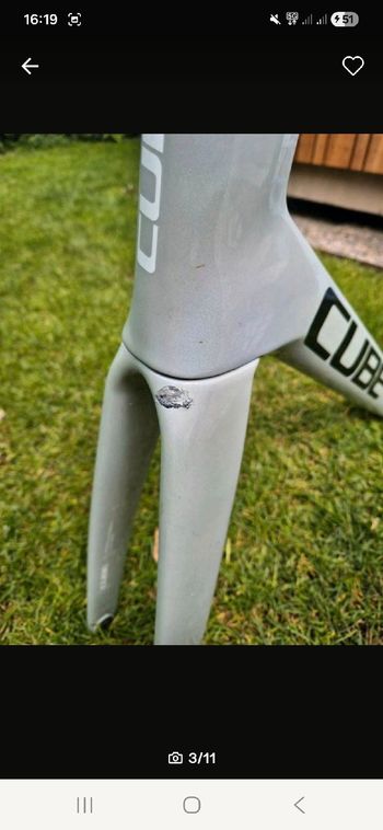 Used CUBE Litening Frameset 2023 Road & Gravel, Blue — image 3 of 9