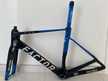 Used Factor OSTRO VAM 2.0 ICON BLUE REPLICA TEAM PRO Frameset 2025 Road & Gravel