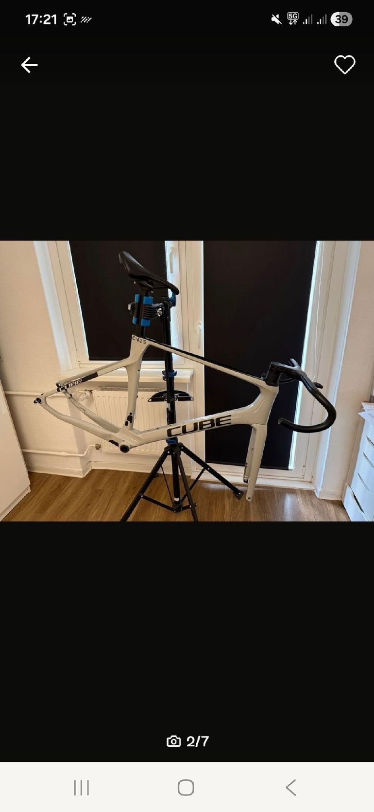 Used CUBE AGREE C:62, SLT 2024 Frameset 2024 Road & Gravel, White — image 1 of 5