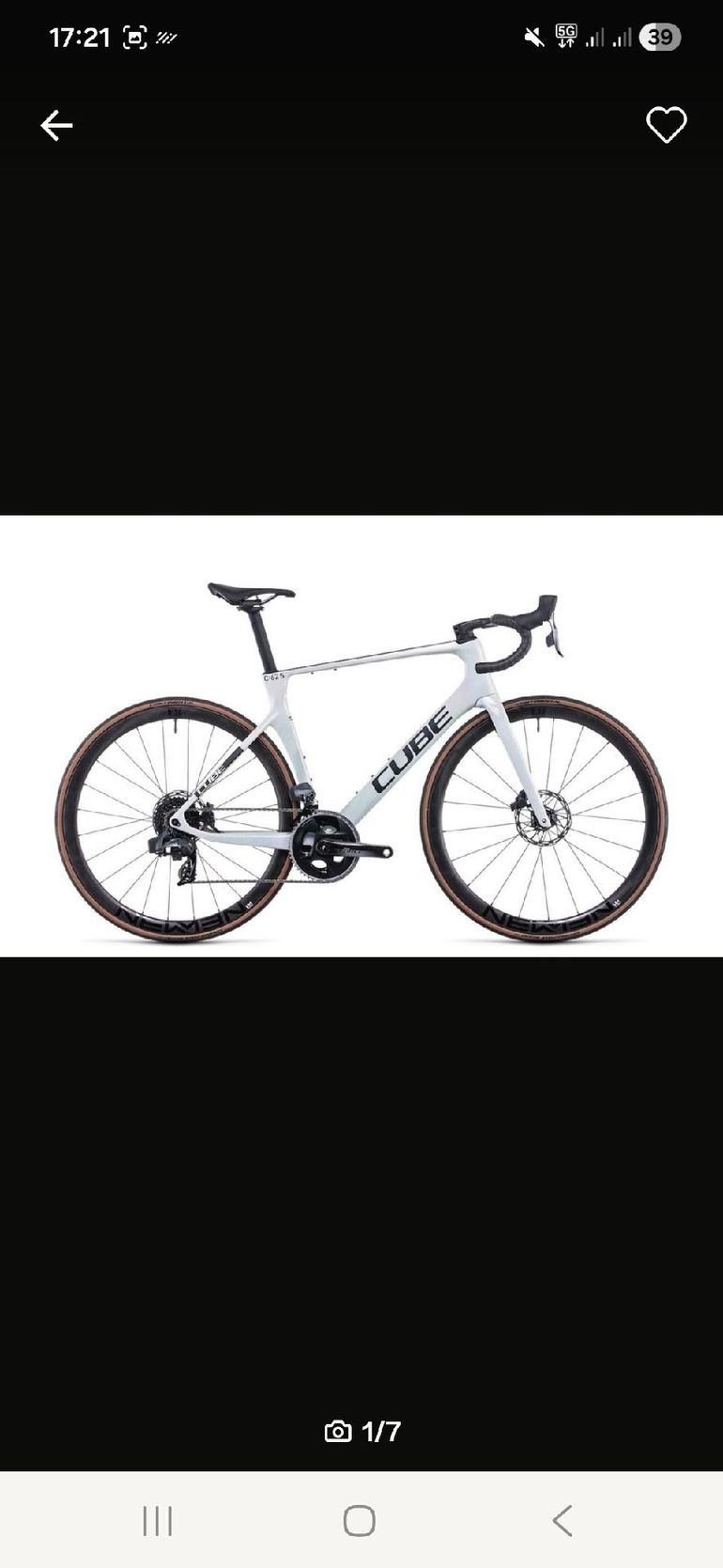 Used CUBE AGREE C:62, SLT 2024 Frameset 2024 Road & Gravel, White — image 5 of 5