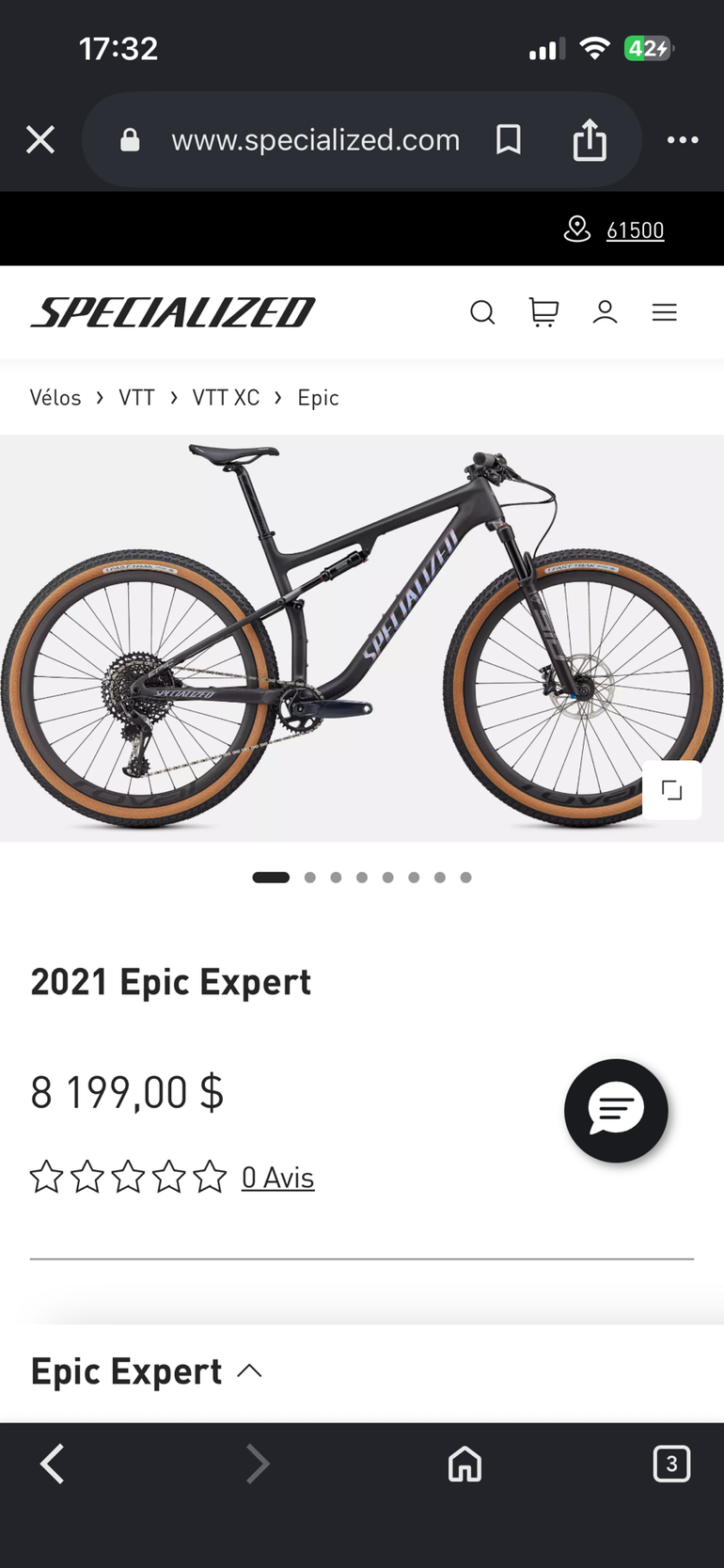 Used Specialized Epic Expert 2021 2021 Mountainbike, Black, 29 — image 4 of 4