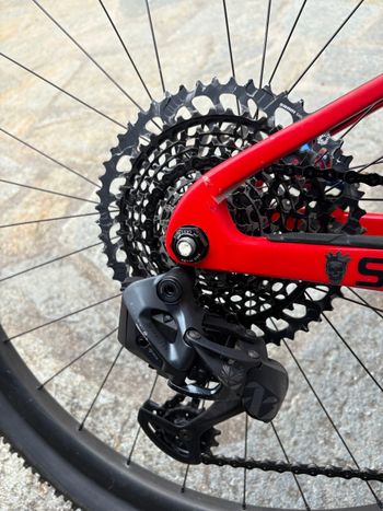 Used Trek Supercaliber SRAM XX1 Eagle AXS 2021 Mountainbike, Orange — image 3 of 17