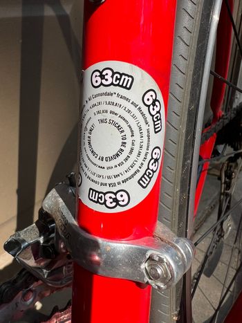 Used Cannondale Saeco CAAD5 2002 Road & Gravel, Red — image 3 of 6