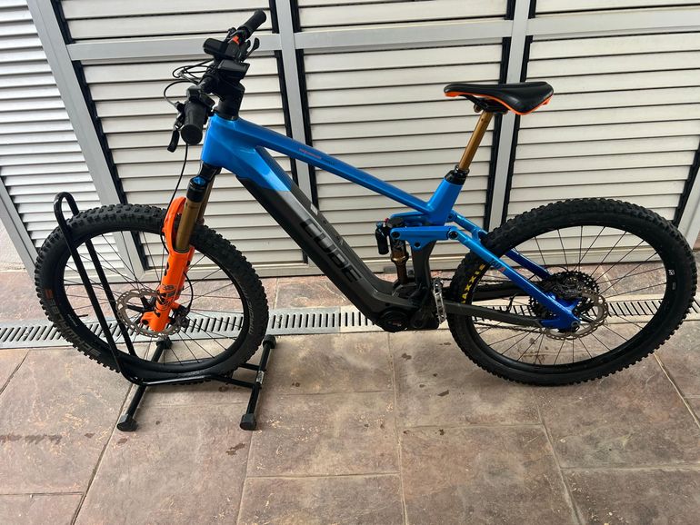Used CUBE Stereo hybrid Shimano Deore XT 2022 Mountainbike, Blau — image 2 of 8