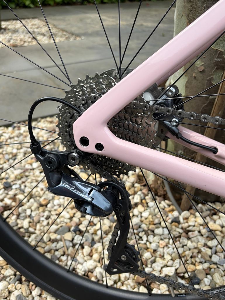 Used Specialized Tarmac SL7 Expert,  Originele Kleur Blush/Abalone 2022 Road & Gravel, White — image 4 of 6
