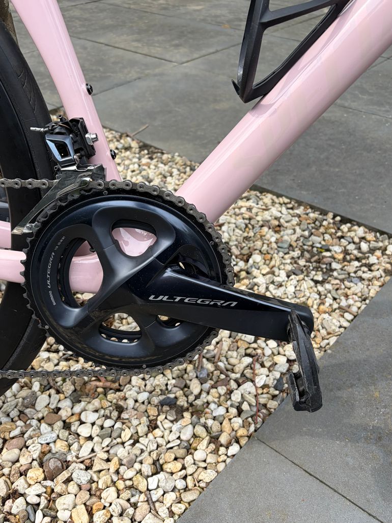 Used Specialized Tarmac SL7 Expert,  Originele Kleur Blush/Abalone 2022 Road & Gravel, White — image 3 of 6