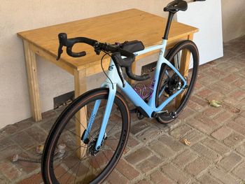 Used Cervélo 2021 Cervelo Aspero 56 Red AXS XPLR Seabreeze 2021 Road & Gravel, Blue — image 5 of 17