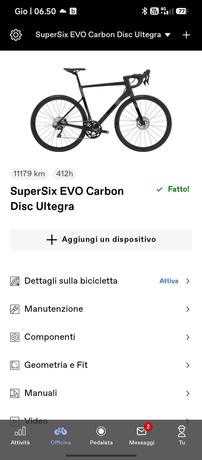 Used Cannondale SuperSix EVO Shimano Ultegra 2022 Road & Gravel, Black — image 14 of 15