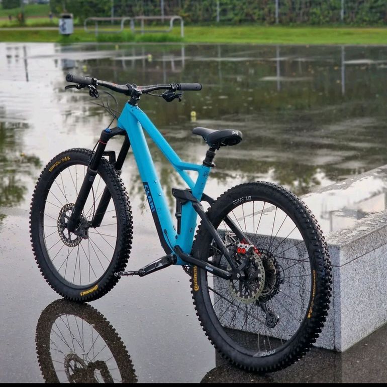 Used CUBE STEREO 140 HPC RACE 27.5 2021 2021 Mountainbike, Blau, 27.5 — image 2 of 3