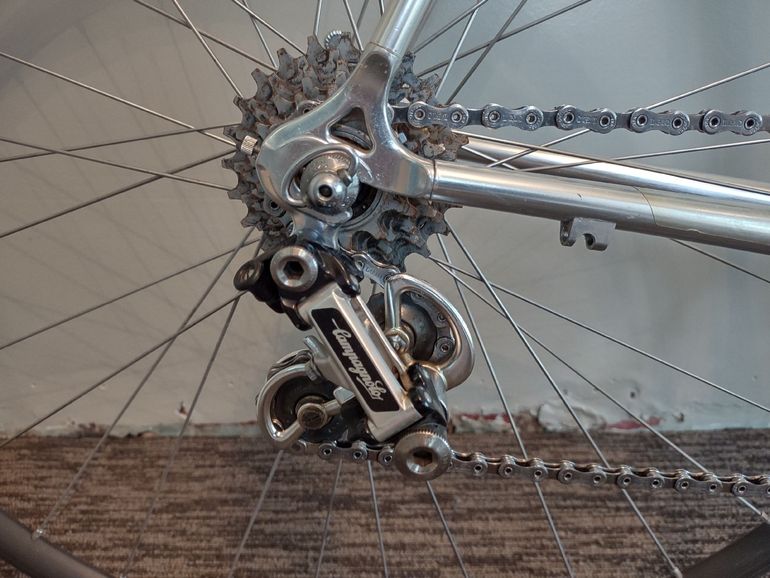 Used Bridgestone Bridgestone Custom Campagnolo Super Record 1989 Road & Gravel, Light Gray — image 4 of 14
