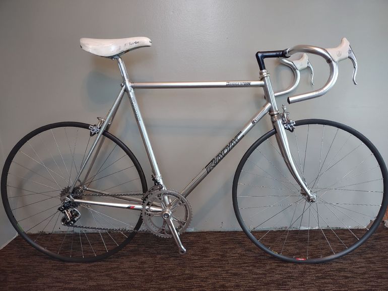 Used Bridgestone Bridgestone Custom Campagnolo Super Record 1989 Road & Gravel, Light Gray — image 1 of 14