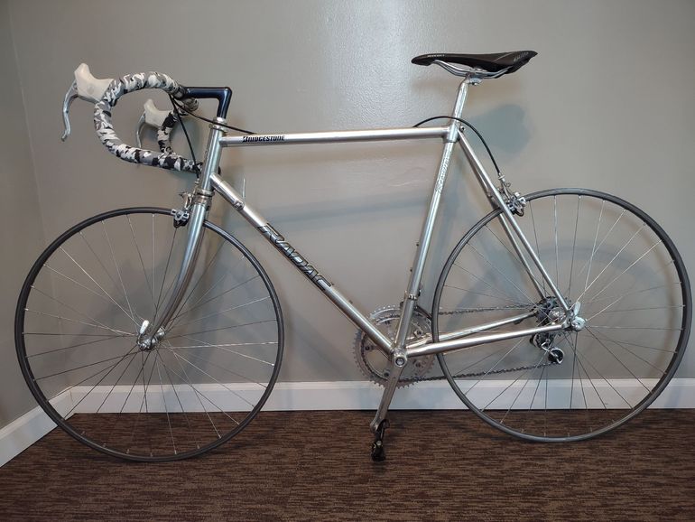 Used Bridgestone Custom Campagnolo Super Record 1989 Road & Gravel, Light Gray — image 2 of 19