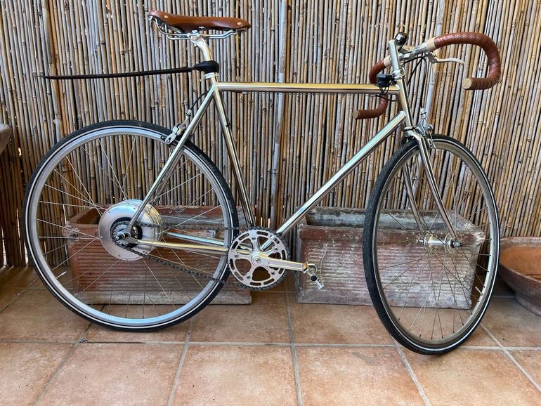 Used Bici vintage acciaio Jitensha  motore all in one Bici vintage acciaio Jitensha  motore all in one Custom Urban, Light Gray — image 1 of 6