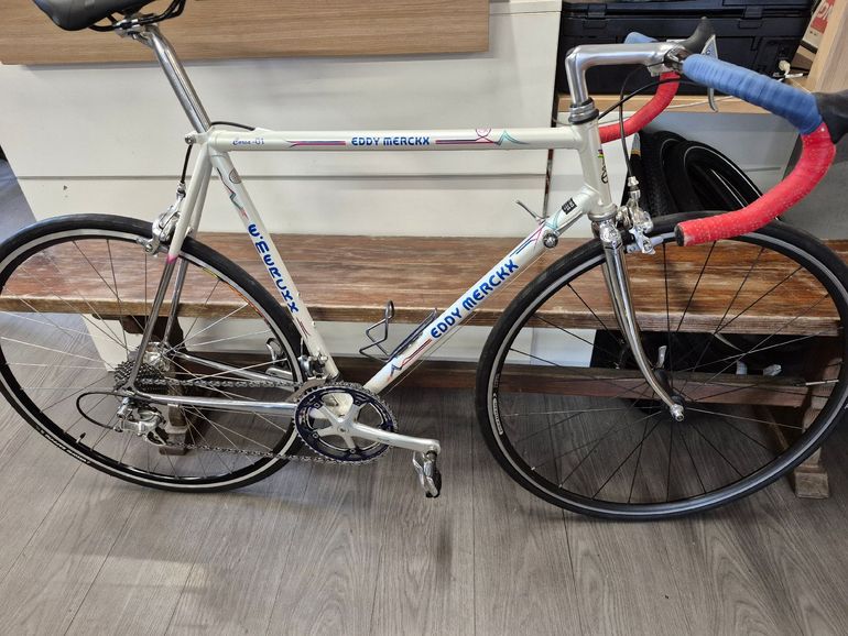 Used Eddy Merckx Eddy Merckx Custom Shimano Dura Ace 1998 Road & Gravel, Weiß — image 2 of 10