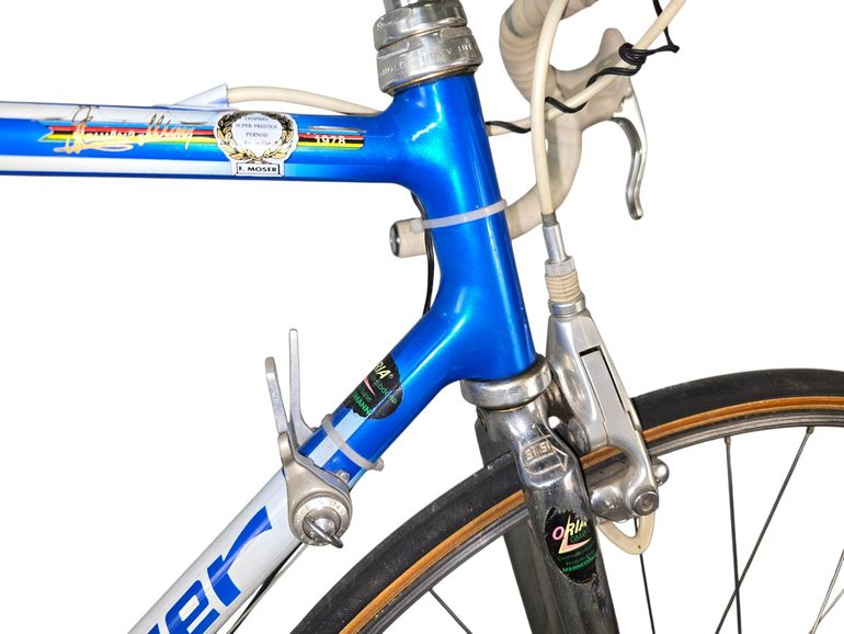 Used Francesco Moser Competizione Campagnolo Delta 1980 Road & Gravel, Blue — image 33 of 50