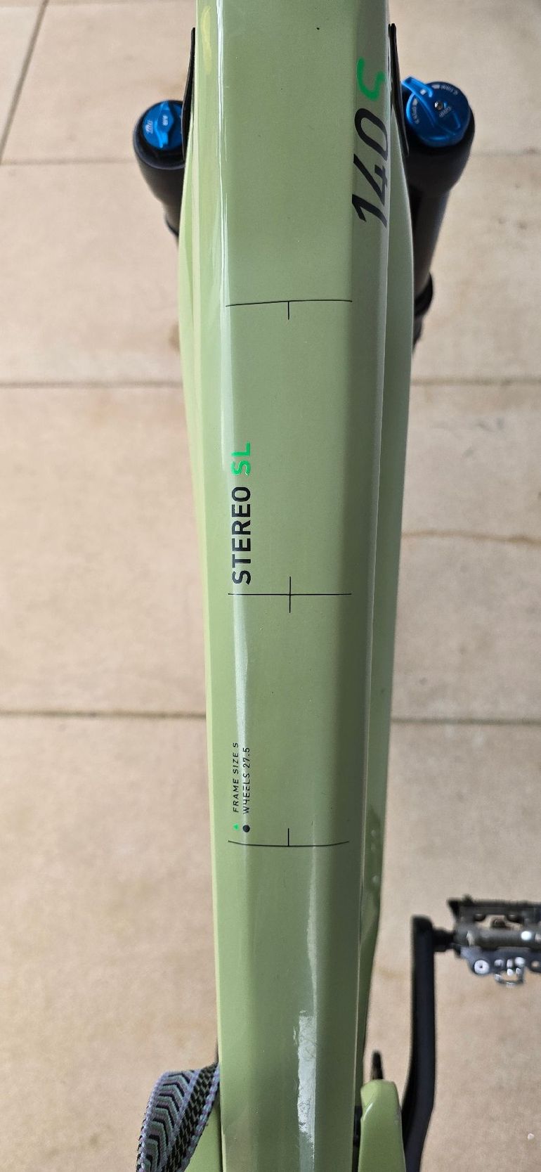 Used CUBE STEREO HYBRID 140 HPC SL 625 2022 Mountainbike, Green — image 8 of 8