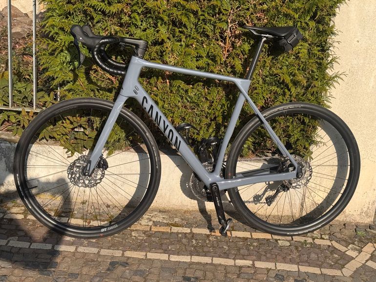 Used Canyon Endurace CF 7 2024 2024 Road & Gravel, Light Gray — image 1 of 7
