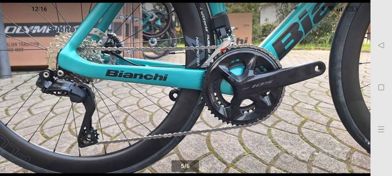 Used Bianchi Oltre Comp Ultegra Di2 2025 2025 Road & Gravel, Green — image 2 of 3