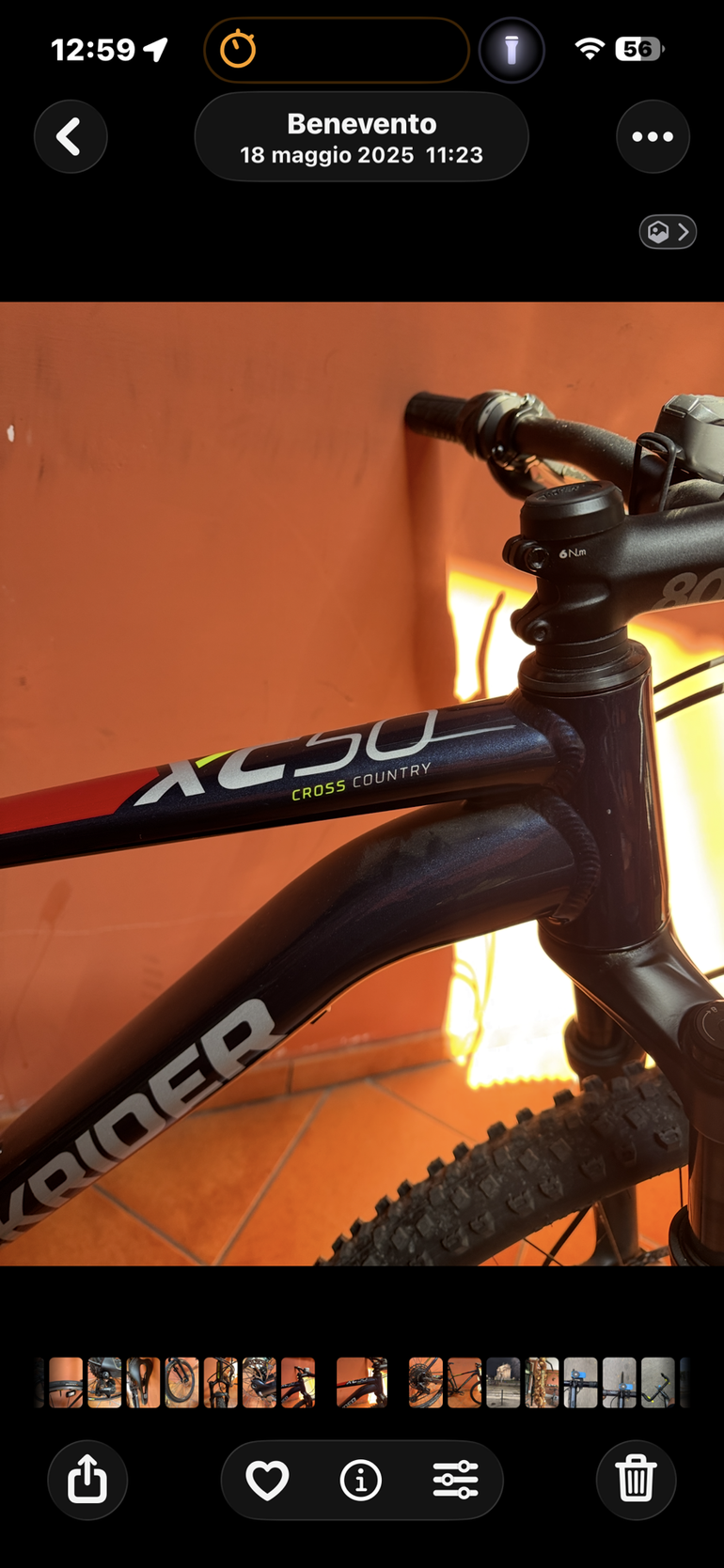 Used ROCKRIDER Cross Country Mountainbike SRAM SX Eagle 2020 Mountainbike, Blue — image 2 of 3