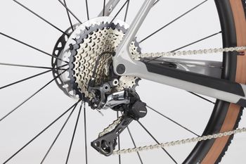 Used Canyon Grizl CF SL 8 Suspension 1by 2022 2022 Road & Gravel, Light Gray — image 6 of 7