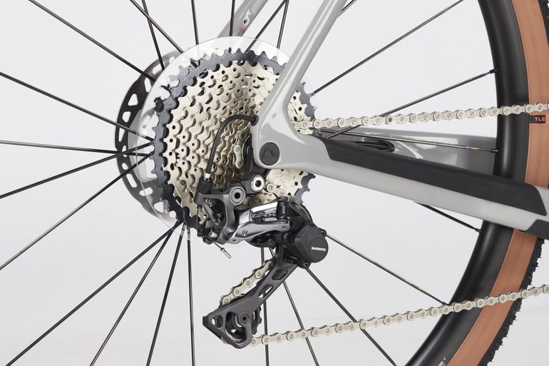 Used Canyon Grizl CF SL 8 Suspension 1by 2022 2022 Road & Gravel, Light Gray — image 6 of 7