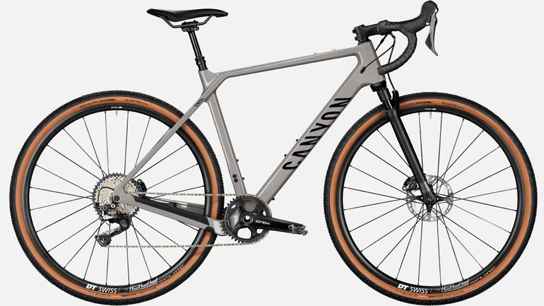 Used Canyon Grizl CF SL 8 Suspension 1by 2022 2022 Road & Gravel, Light Gray — image 7 of 7