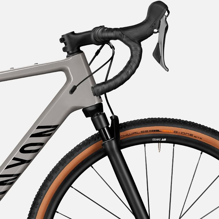 Used Canyon Grizl CF SL 8 Suspension 1by 2022 2022 Road & Gravel, Light Gray — image 5 of 7