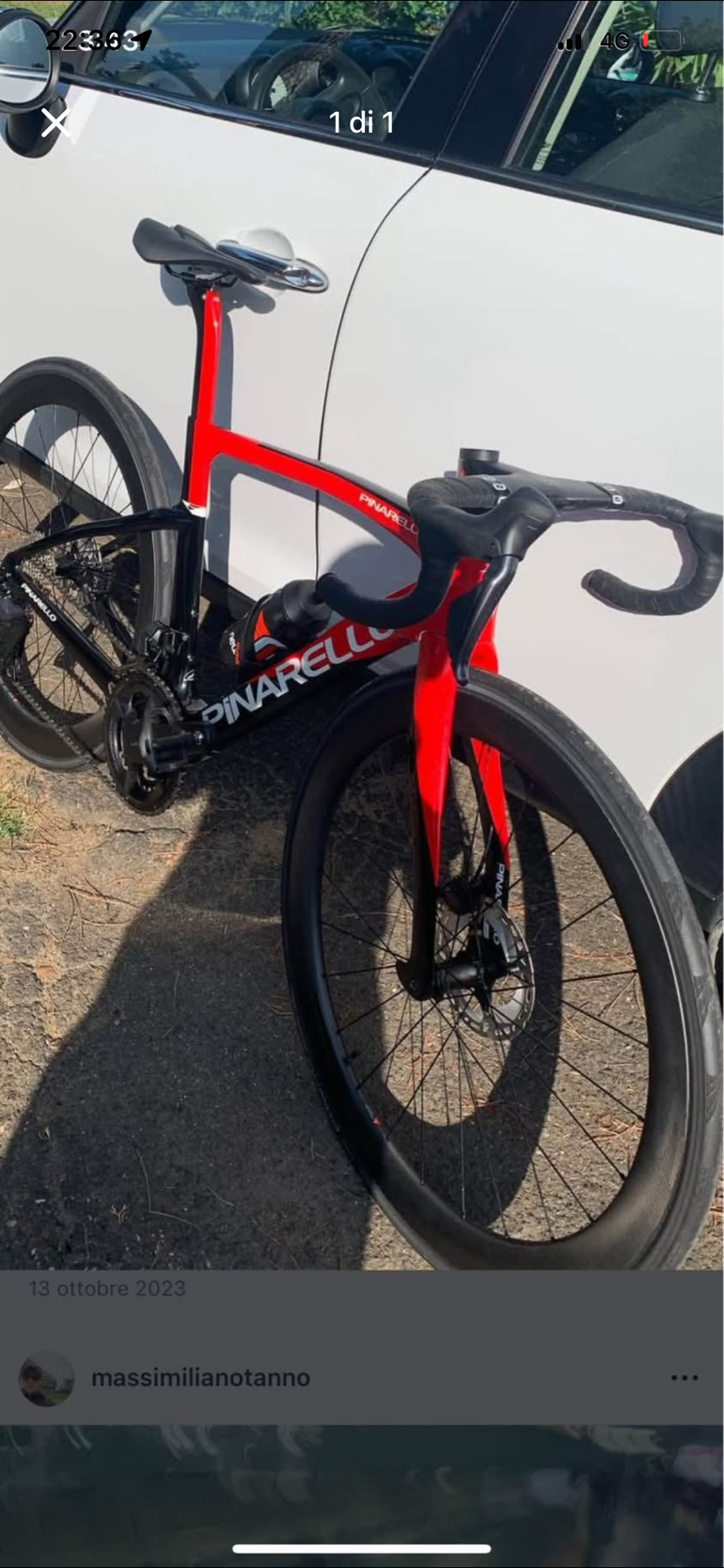 Used Pinarello F7 ULTEGRA Di2 2023 2023 Road & Gravel, Red — image 1 of 4