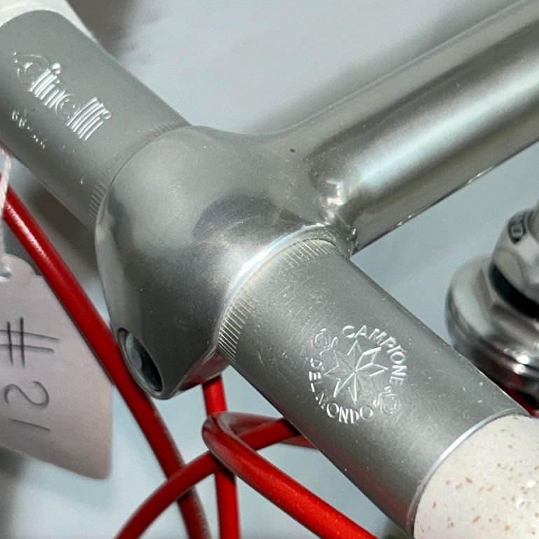Used Pelizzoli Vintage Steel Road Bike Campagnolo Record Fulcrum 62cm 1993 Road & Gravel, White — image 12 of 29