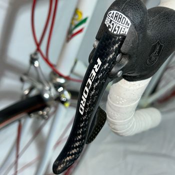 Used Pelizzoli Vintage Steel Road Bike Campagnolo Record Fulcrum 62cm 1993 Road & Gravel, White — image 8 of 29