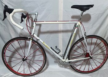 Used Pelizzoli Vintage Steel Road Bike Campagnolo Record Fulcrum 62cm 1993 Road & Gravel, White — image 4 of 29