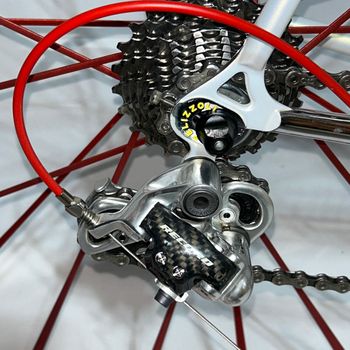 Used Pelizzoli Vintage Steel Road Bike Campagnolo Record Fulcrum 62cm 1993 Road & Gravel, White — image 20 of 29