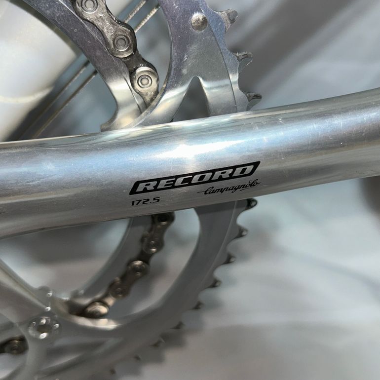 Used Pelizzoli Vintage Steel Road Bike Campagnolo Record Fulcrum 62cm 1993 Road & Gravel, White — image 26 of 29