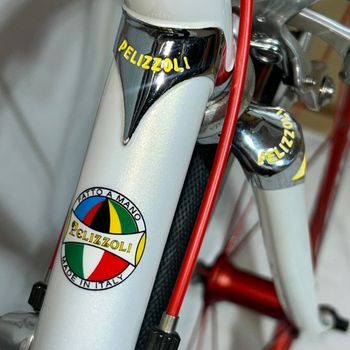 Used Pelizzoli Vintage Steel Road Bike Campagnolo Record Fulcrum 62cm 1993 Road & Gravel, White — image 24 of 29