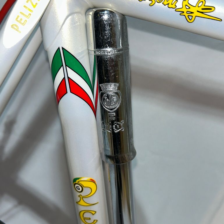 Used Pelizzoli Vintage Steel Road Bike Campagnolo Record Fulcrum 62cm 1993 Road & Gravel, White — image 18 of 29