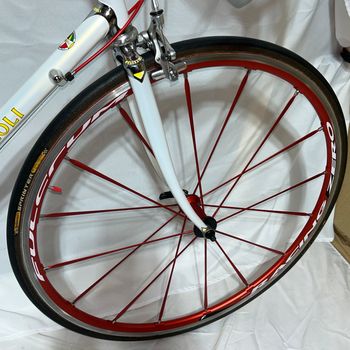 Used Pelizzoli Vintage Steel Road Bike Campagnolo Record Fulcrum 62cm 1993 Road & Gravel, White — image 19 of 29