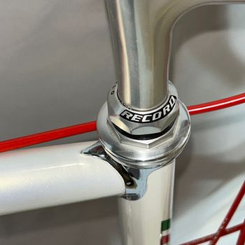 Used Pelizzoli Vintage Steel Road Bike Campagnolo Record Fulcrum 62cm 1993 Road & Gravel, White — image 13 of 29