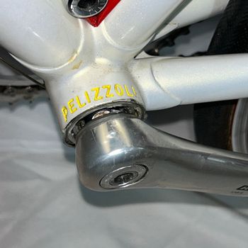 Used Pelizzoli Vintage Steel Road Bike Campagnolo Record Fulcrum 62cm 1993 Road & Gravel, White — image 6 of 29