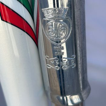 Used Pelizzoli Vintage Steel Road Bike Campagnolo Record Fulcrum 62cm 1993 Road & Gravel, White — image 16 of 29