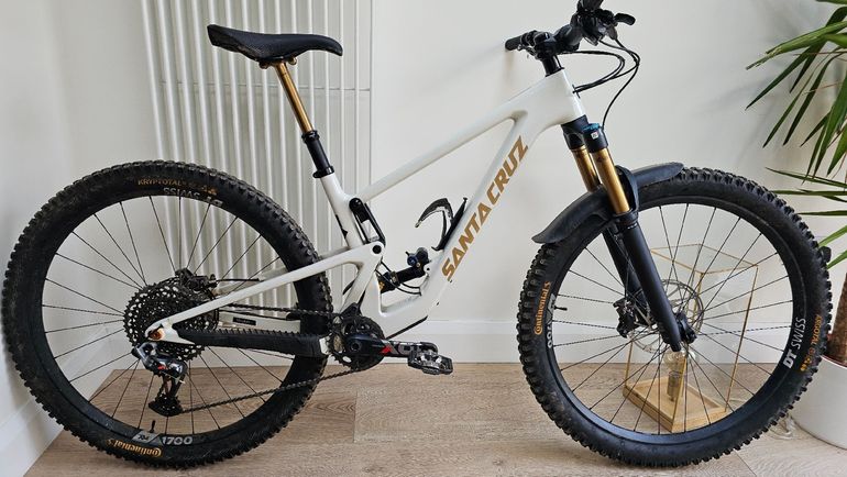 Used Santa Cruz Tallboy R / Carbon C / 29 2021 2021 Mountainbike, White — image 4 of 5