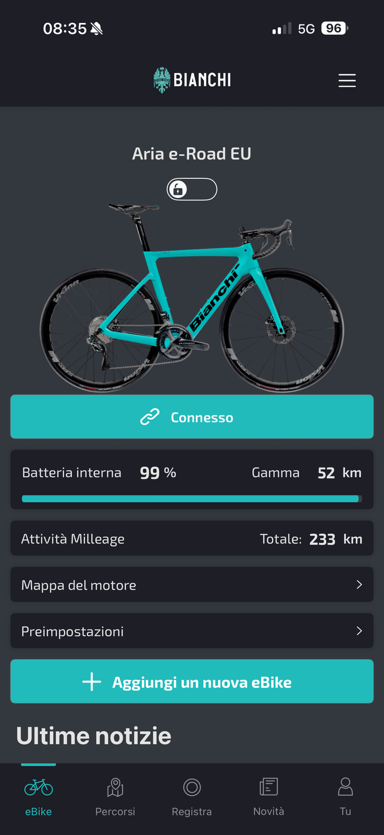 Bianchi Aria - Ultegra Di2 2022 2022 Road & Gravel d'occasion — image 10 sur 10
