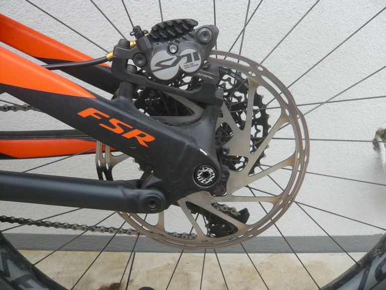 Used Specialized Men's Turbo Levo FSR Expert Carbon 6Fattie/29 2018 2018 Mountainbike, Orange, 29 — image 4 of 11
