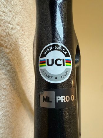 Used Giant TCX Advanced Pro Frameset 2023 Frameset 2023 Road & Gravel, Light Gray — image 6 of 7