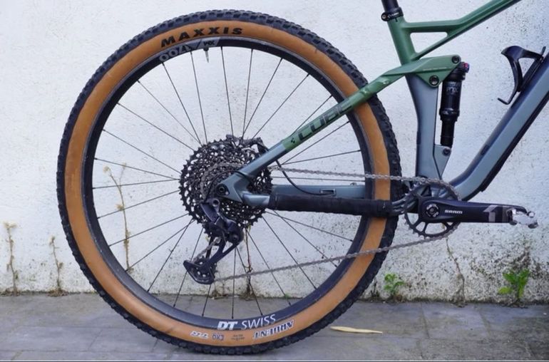 Used CUBE STEREO 120 HPC, TM 29 2022 2022 Mountainbike, Green, 29 — image 3 of 4