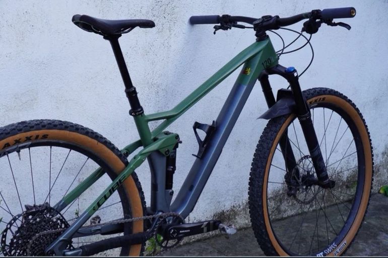 Used CUBE STEREO 120 HPC, TM 29 2022 2022 Mountainbike, Green, 29 — image 4 of 4
