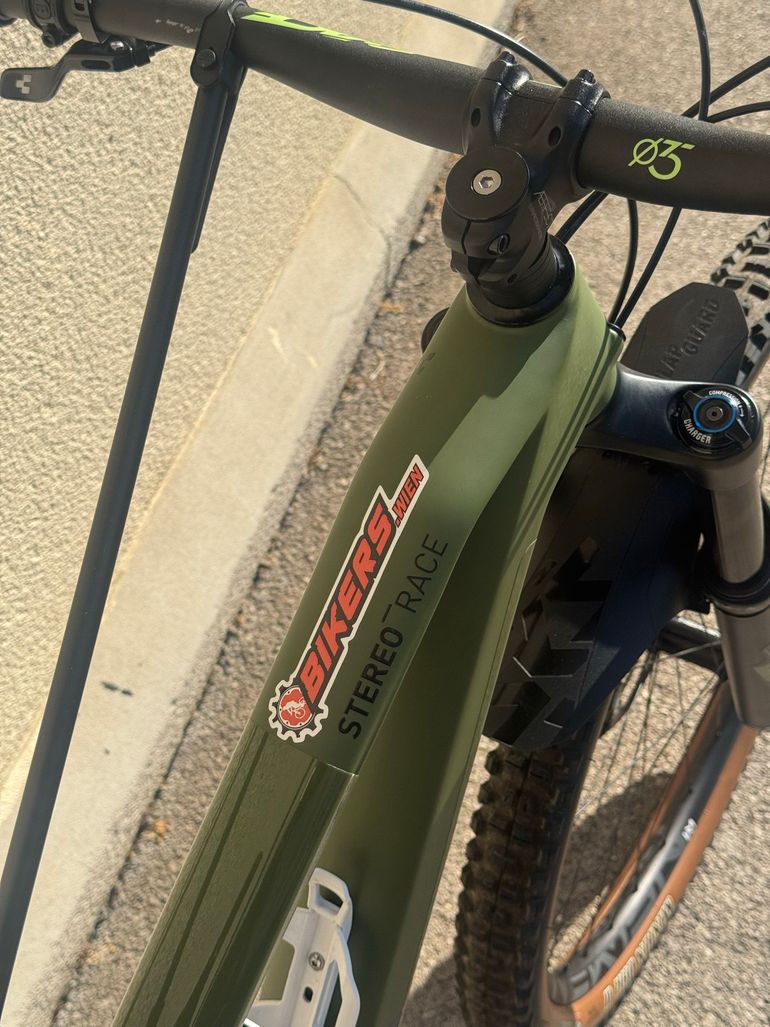Used CUBE STEREO 150 C:62 RACE 29 2021 2021 Mountainbike, Green, 29 — image 6 of 14