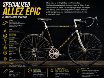 Used Specialized Epic 1990 Road & Gravel, Black — image 2 of 28