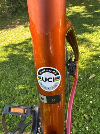 Used Giant Defy, Advanced 2 2022 2022 Road & Gravel, Orange — image 6 of 6